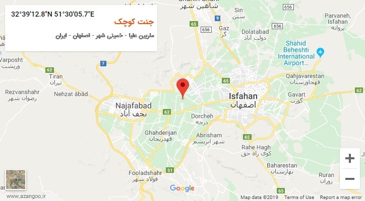 روستای جنت کوچک بر روی نقشه