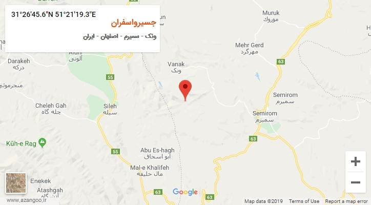 روستای جسیرواسفران بر روی نقشه