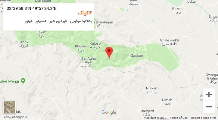 روستای کاگونک بر روی نقشه
