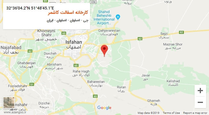 روستای کارخانه اسفالت کاشمر بر روی نقشه