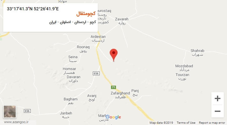 روستای کچومثقال بر روی نقشه