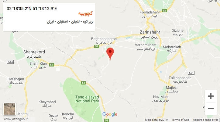 روستای کچوییه بر روی نقشه