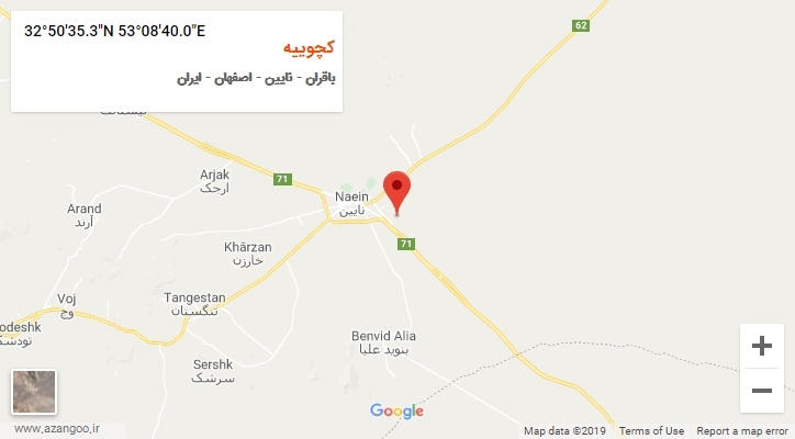 روستای کچوییه بر روی نقشه