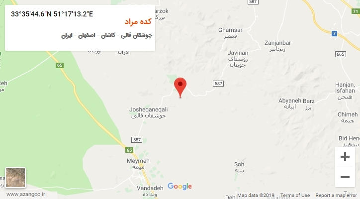 روستای کده مراد بر روی نقشه