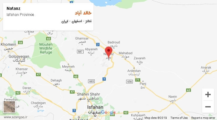 دهستان خالد آباد بر روی نقشه