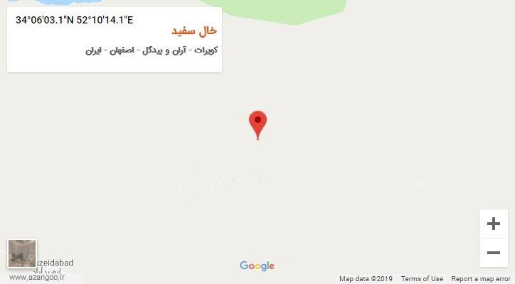 روستای خال سفید بر روی نقشه