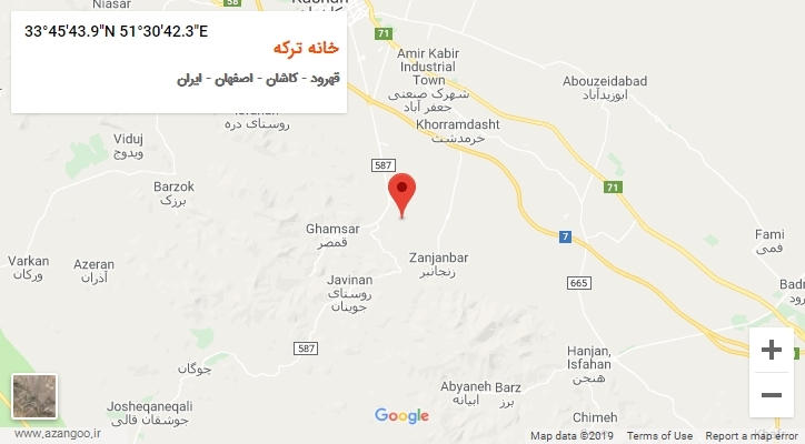 روستای خانه ترکه بر روی نقشه