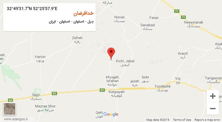 روستای خداقرضان بر روی نقشه