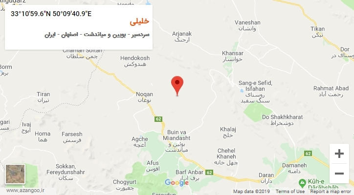 روستای خلیلی بر روی نقشه