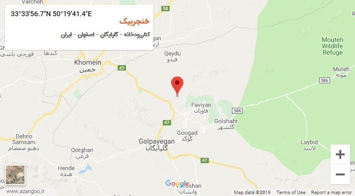 روستای خنجربیک بر روی نقشه