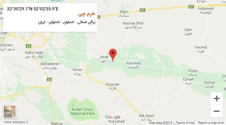 روستای خرم چی بر روی نقشه