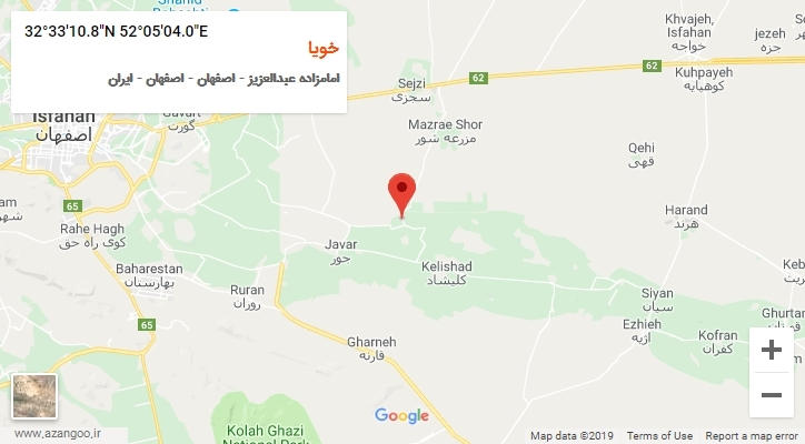 روستای خویا بر روی نقشه