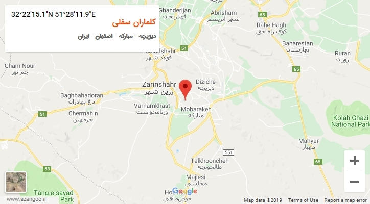 روستای کلماران سفلی بر روی نقشه