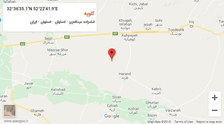 روستای کلوپه بر روی نقشه