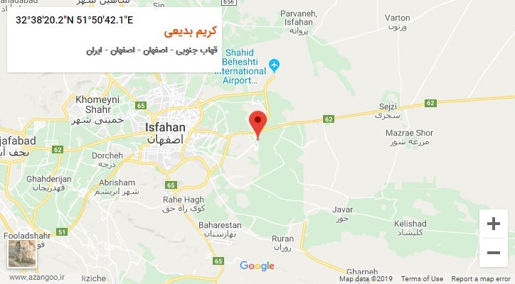 روستای کریم بدیعی بر روی نقشه