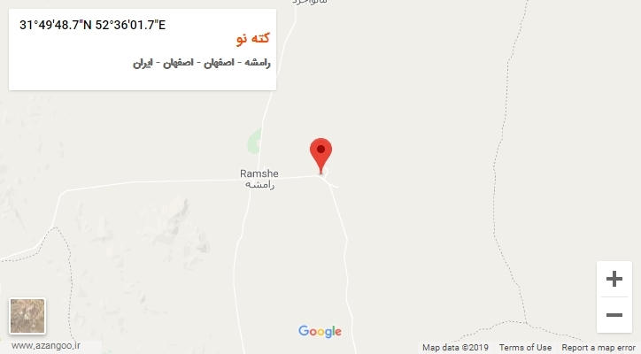روستای کته نو بر روی نقشه