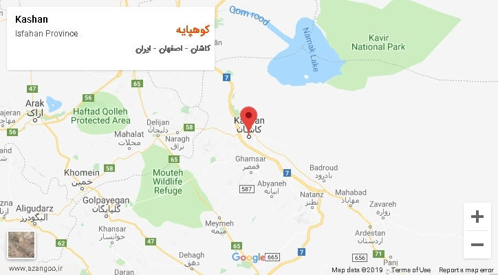 دهستان کوهپایه بر روی نقشه