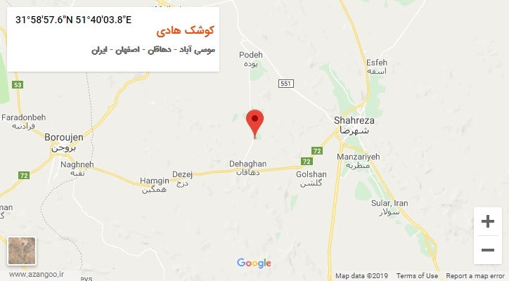 روستای کوشک هادی بر روی نقشه