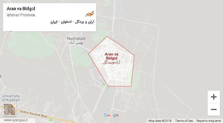 دهستان کویر بر روی نقشه