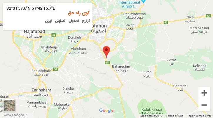 روستای کوی راه حق بر روی نقشه