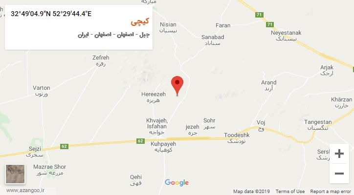 روستای کیچی بر روی نقشه