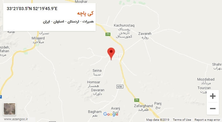 روستای کی پاچه بر روی نقشه