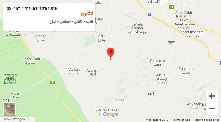روستای لالالون بر روی نقشه