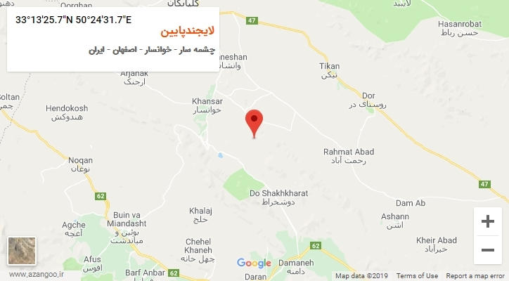 روستای لایجندپایین بر روی نقشه