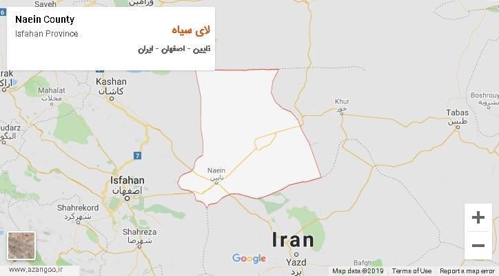 دهستان لای سیاه بر روی نقشه