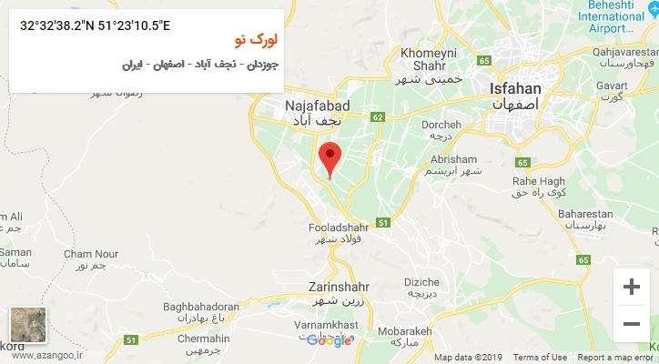 روستای لورک نو بر روی نقشه