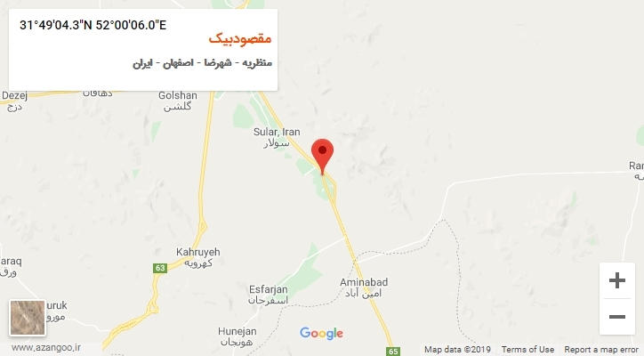 روستای مقصودبیک بر روی نقشه