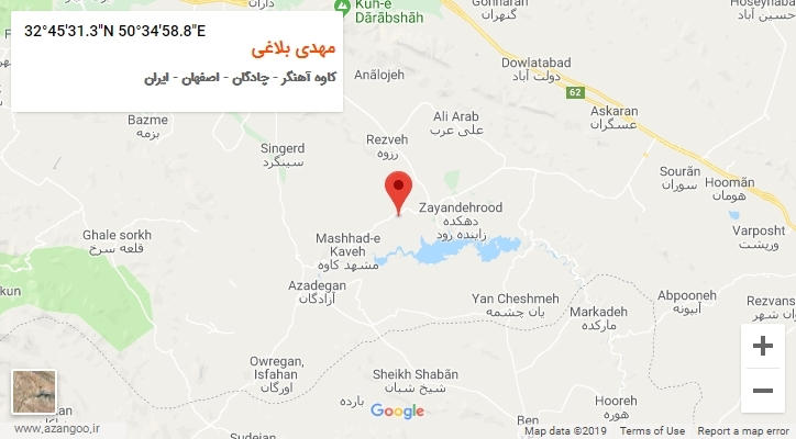 روستای مهدی بلاغی بر روی نقشه