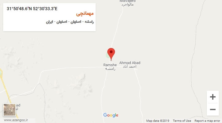 روستای مهمانچی بر روی نقشه