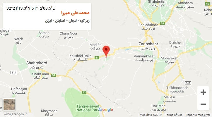 روستای محمدعلی میرزا بر روی نقشه