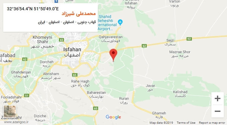 روستای محمدعلی شیرزاد بر روی نقشه