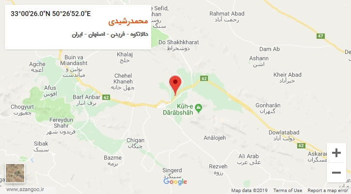 روستای محمدرشیدی بر روی نقشه