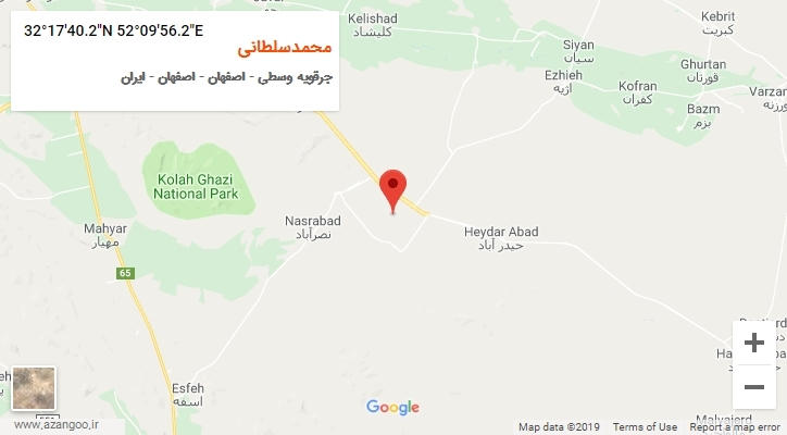 روستای محمدسلطانی بر روی نقشه