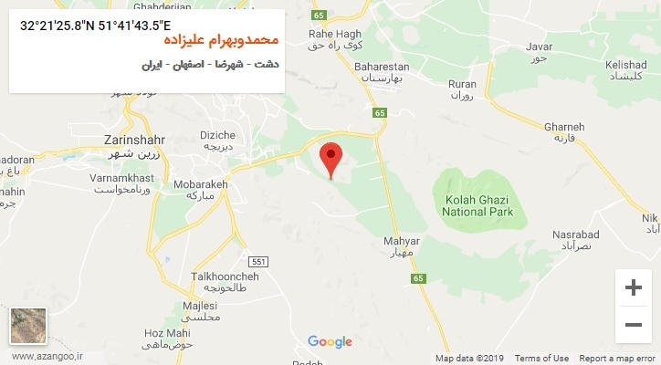 روستای محمدوبهرام علیزاده بر روی نقشه