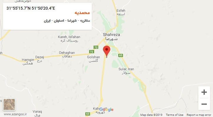 روستای محمدیه بر روی نقشه