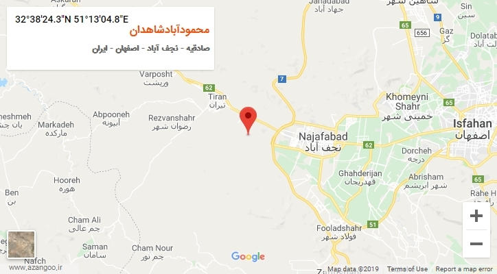 روستای محمودآبادشاهدان بر روی نقشه