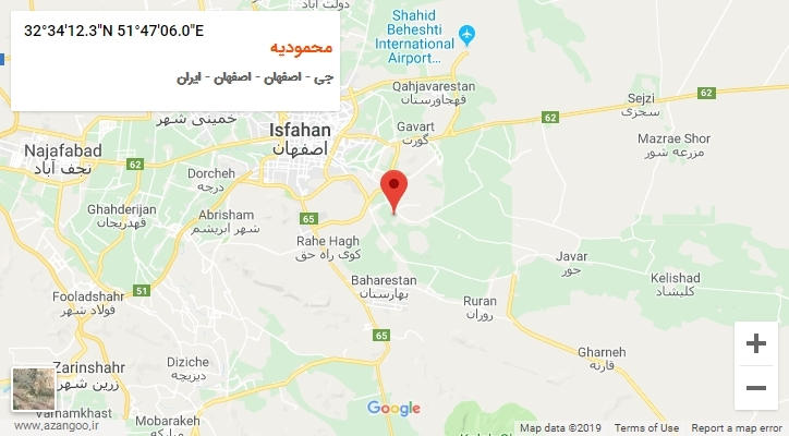 روستای محمودیه بر روی نقشه