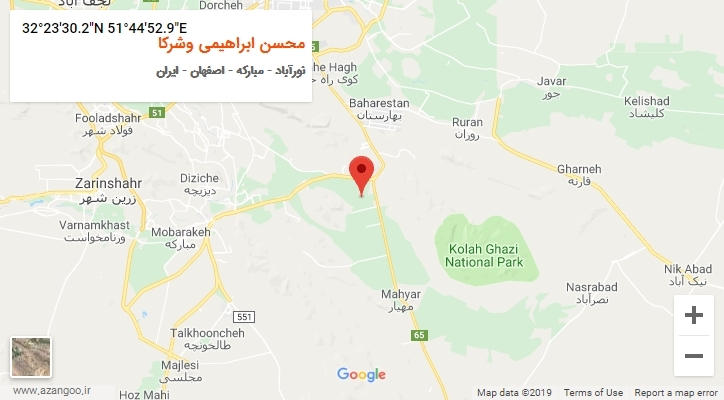روستای محسن ابراهیمی وشرکا بر روی نقشه