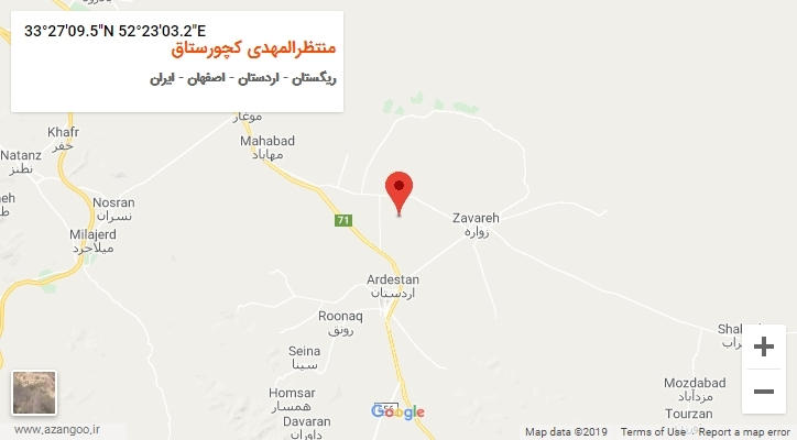 روستای منتظرالمهدی کچورستاق بر روی نقشه