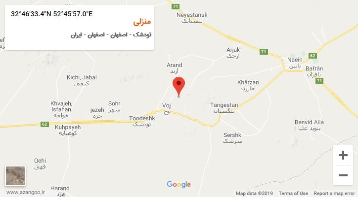 روستای منزلی بر روی نقشه