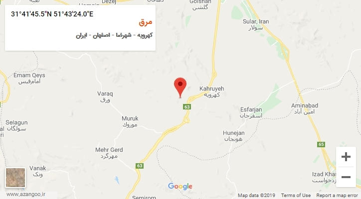 روستای مرق بر روی نقشه