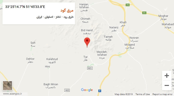 روستای مرق گود بر روی نقشه
