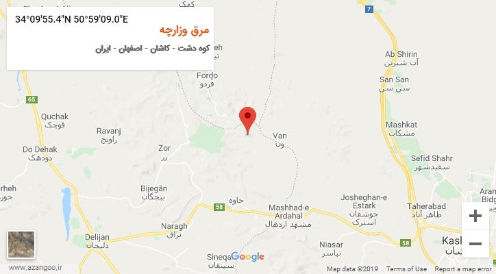 روستای مرق وزارچه بر روی نقشه