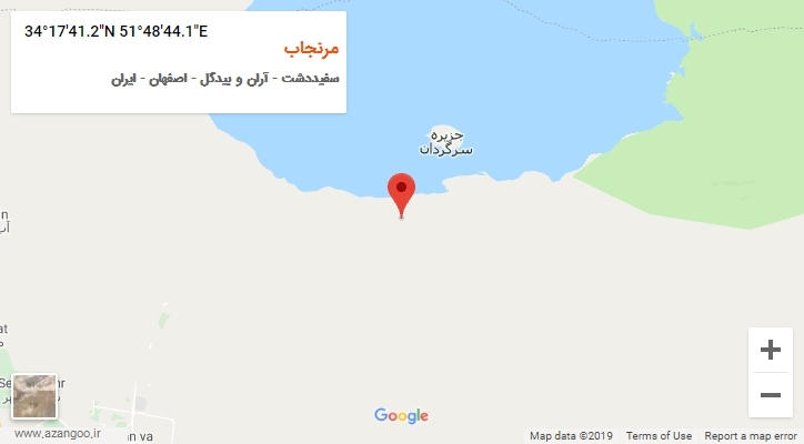 روستای مرنجاب بر روی نقشه