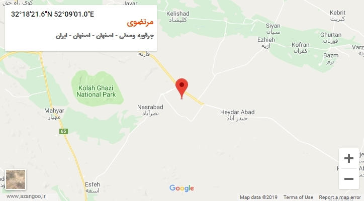 روستای مرتضوی بر روی نقشه