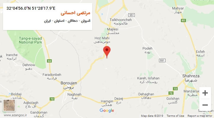 روستای مرتضی احسانی بر روی نقشه